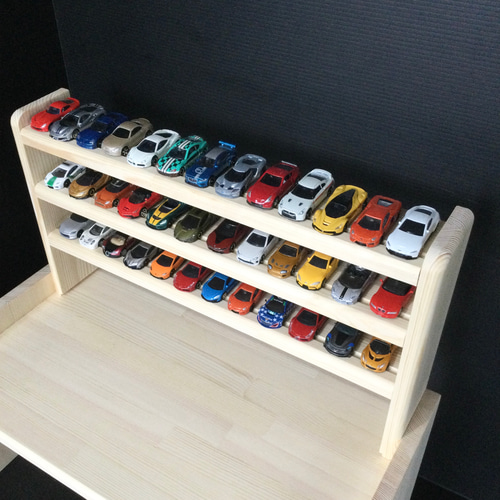トミカ収納棚3段付き キッズテーブル 木製 おもちゃ・人形 大人 トミカ収納棚3段付き キッズテーブル 木製 おもちゃ・人形 大人