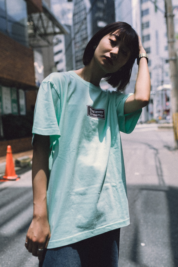WHATEVER STREAMER ボックス ロゴ 半袖 Tシャツ 大きめ ビッグ