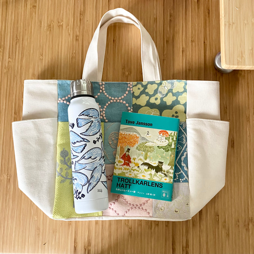 日本代理店正規品 ミナペルホネン Mサイズ ポケットトートバッグ