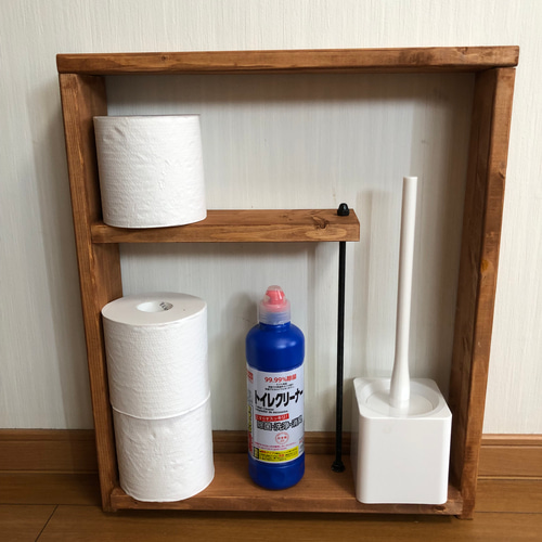 トイレ収納 トイレラック トイレットペーパー収納 棚 シェルフ 5色から