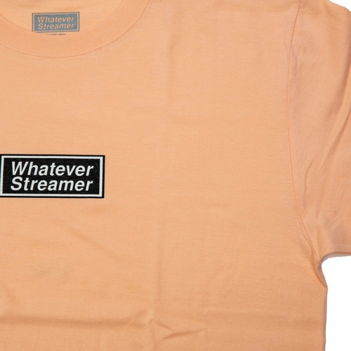 WHATEVER STREAMER ボックス ロゴ 半袖 Tシャツ 大きめ ビッグ