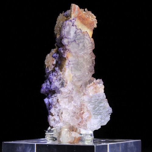 クリーダイト Creedite 紫結晶 中国産 瑞浪鉱物展示館 4550