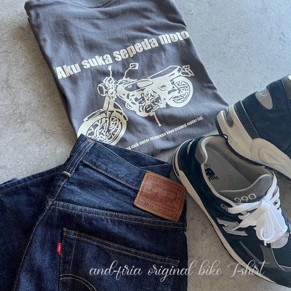 限定色♪背面的印花好帥氣！ OriginalAdult Bike T卹「SR」深灰色 第5張的照片