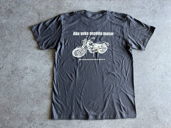 限定色♪背面的印花好帥氣！ OriginalAdult Bike T卹「SR」深灰色 第8張的照片