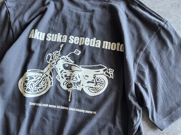 限定色♪背面的印花好帥氣！ OriginalAdult Bike T卹「SR」深灰色 第4張的照片