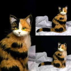 ☆愛猫オーダーメイドXL☆全身タイプ　等身大　羊毛フェルト　ねこ　ハンドメイド　メモリアル　ネコ　ペットロス　猫 1枚目の画像