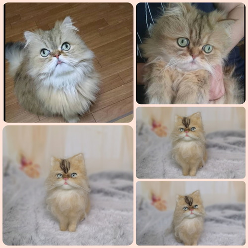 ☆愛猫オーダーメイドXL☆全身タイプ 等身大 羊毛フェルト ねこ