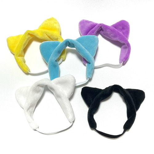 ∞ちびぬい］耳付きヘアバンド／猫 ぬいぐるみ SHIKI☆closet 通販