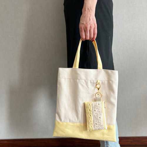 Creema限定 夏の福袋☆A4サイズOK/インド刺繍×帆布☆トート