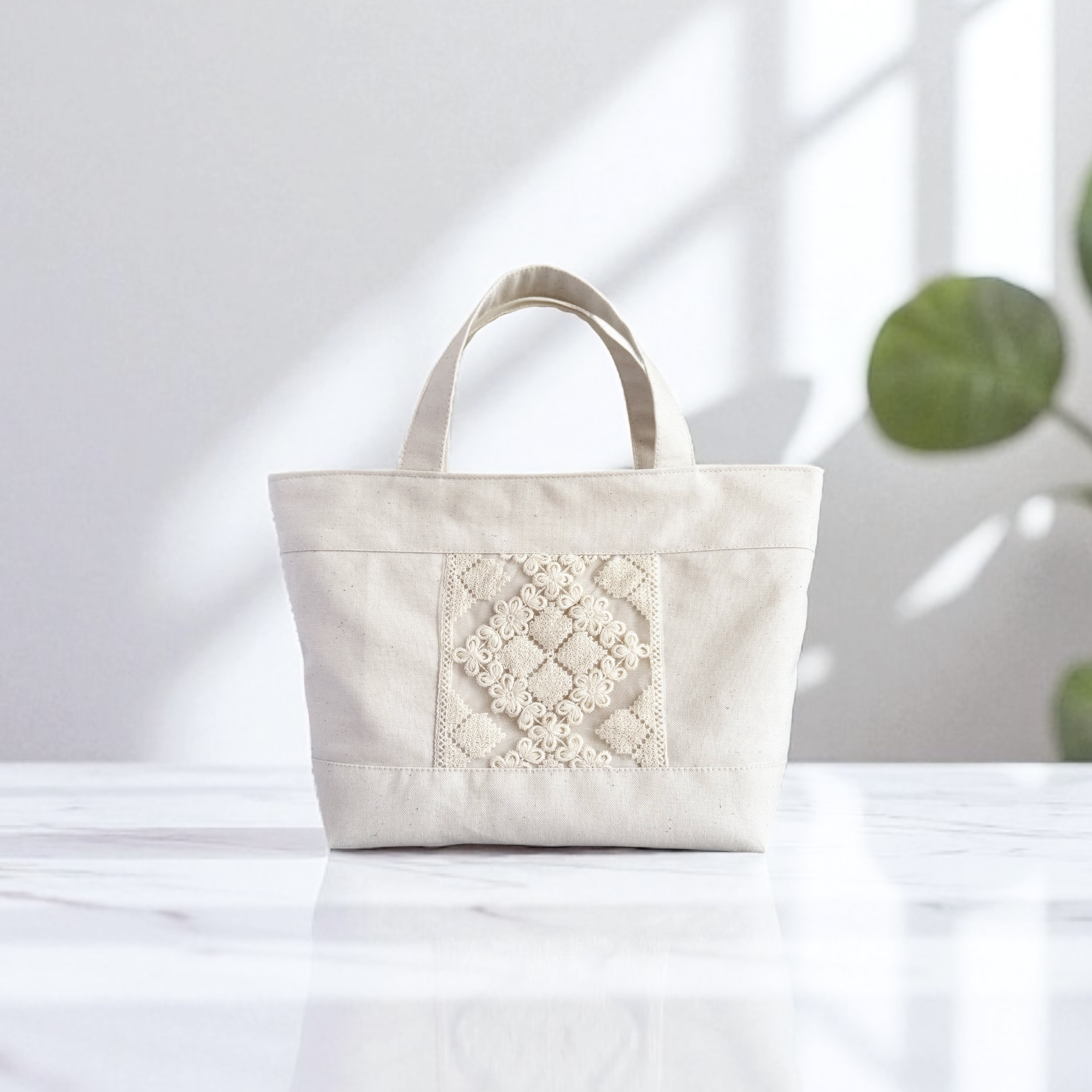 再販まつり2025】インド刺繍×帆布・生成りカラーのナチュラル