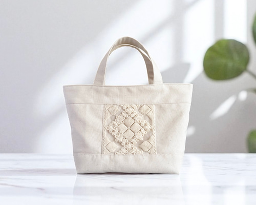 再販まつり2025】インド刺繍×帆布・生成りカラーのナチュラル