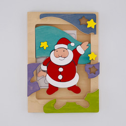 木製パズル　メリークリスマス 2枚目の画像