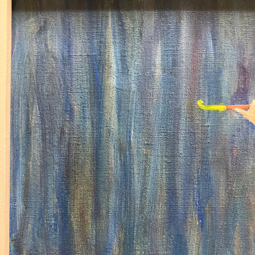 油絵「可愛い胡蝶蘭」F6号 絵画