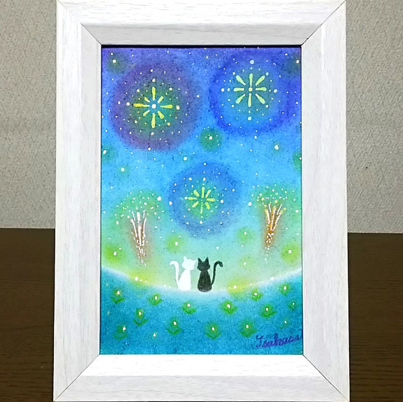 スプレーアート絵伝 F 6サイズ キャンバス原画黒額セット 入り組ん