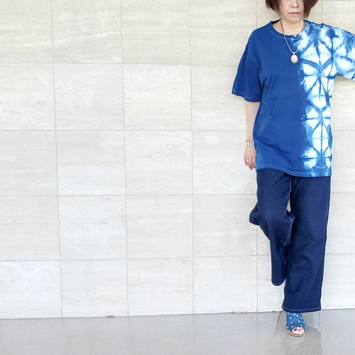 割引中!! 藍染 藍染服 天然藍染 手染め チュニック 3 チュニック