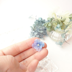 【夏の福袋】～花羽シリーズ～紫陽花ピアス・イヤリング&ネックレスセット/数量限定/creema限定/浴衣/普段使い/ 7枚目の画像