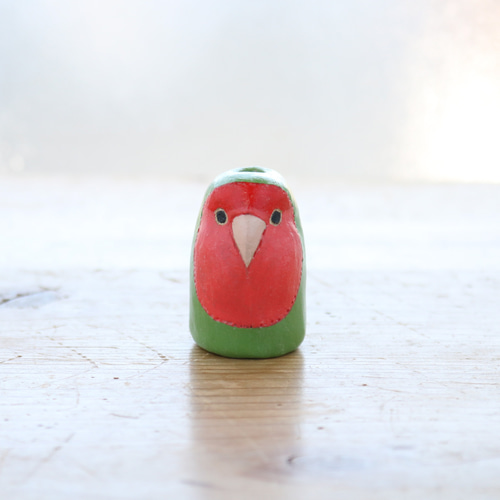 【カジィ☻︎】インコグッズ❁︎カットグラス・セキセイ❁︎一輪挿し・オカメ New！鳥さんの一輪挿し 【コザクラインコ・オカメインコホワイト