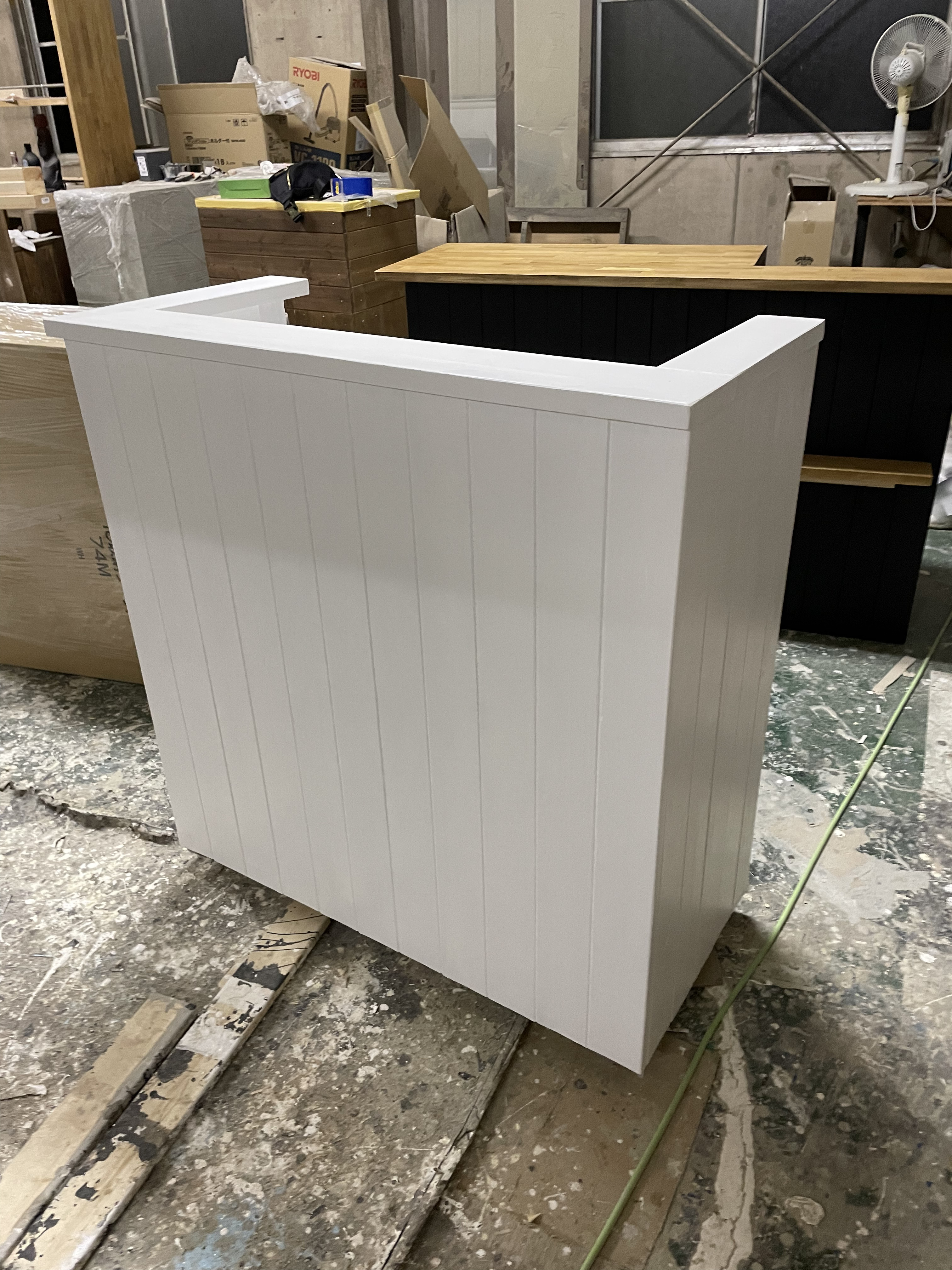 設置配達料金込み　カウンター　レジカウンター　キャスター付き