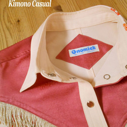 着物ウェスタンシャツ Kimono Western Shirt LS-283/M 6枚目の画像