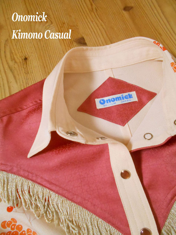 着物ウェスタンシャツ Kimono Western Shirt LS-283/M 6枚目の画像