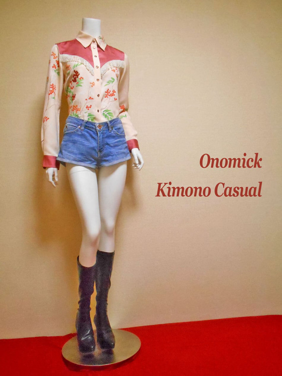 着物ウェスタンシャツ Kimono Western Shirt LS-283/M 11枚目の画像