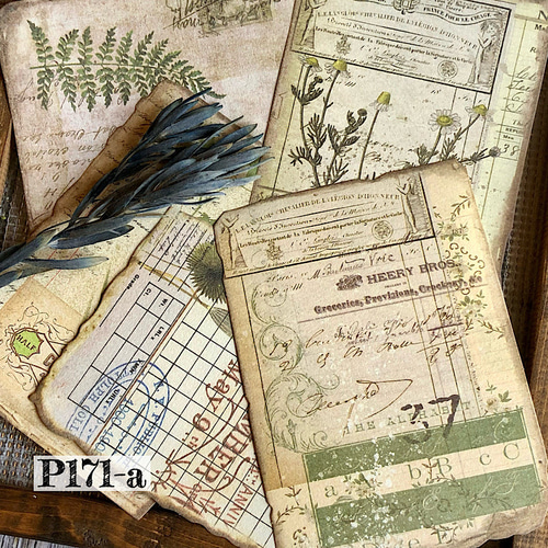 【null.】コラージュ素材まとめ売り　断捨離　ジャンクジャーナル　紙モノ 送料無料【P171-aコラージュ素材】海外紙モノ デザインペーパー 日記