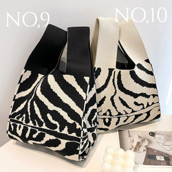 トートバッグ レディース ニット ミニトート ミニバッグ エコバッグ 小さめ おしゃれ 大容量 折りたたみ 大人かわいい 5枚目の画像