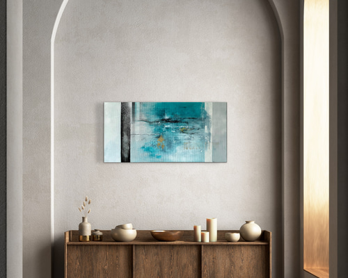 現代アート 80×39㎝ 大きめ モダン 絵画 原画 抽象画 アートパネル