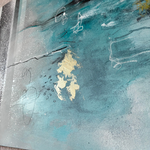 現代アート 80×39㎝ 大きめ モダン 絵画 原画 抽象画 アートパネル