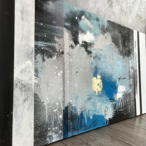 絵画　テクスチャーアート　原画　アートパネル　現代アート　インテリア雑貨　海外 アート No.105 テクスチャーアート 抽象画 インテリア小物 立体