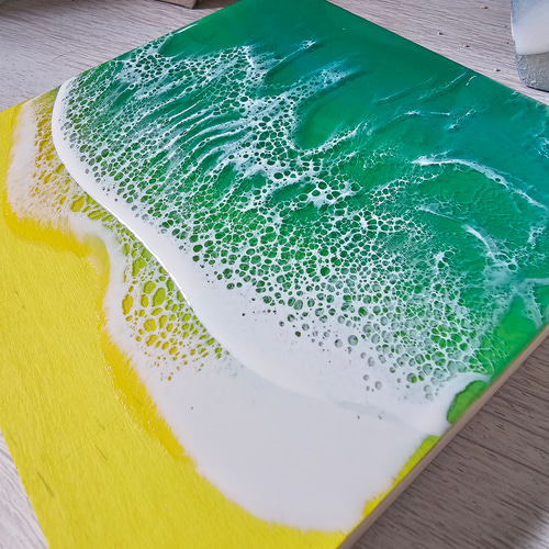 レジンオーシャンアート グリーンラグーンの海 レジンオーシャンアート グリーンラグーンの海