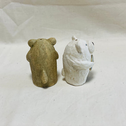 【3702】陶製フィギュア：ぼくの大切なもの（熊） 10枚目の画像