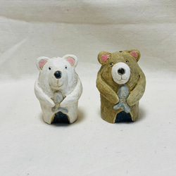 【3702】陶製フィギュア：ぼくの大切なもの（熊） 7枚目の画像