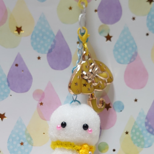 ポンポンプラカンマスコット♪天気になぁ～れ☆ポンポンてるてる坊主