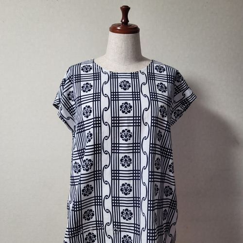 浴衣リメイクフレンチスリーブブラウス ブラウス hatiko 通販 16091367