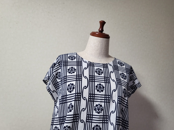 浴衣リメイクフレンチスリーブブラウス ブラウス hatiko 通販｜Creema 