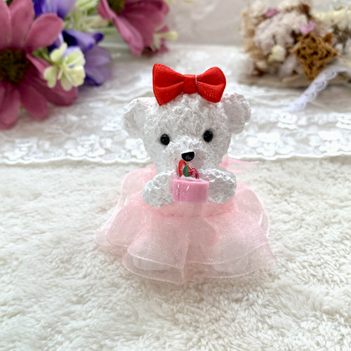 キュートくまちゃん♡アロマストーン ピンクリボン グッズ│くまがや