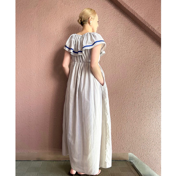 RATA❤️長度和袖子可以選擇❤️成人少女連身裙❤️精緻卓越的廓形❤️輕薄涼爽的棉麻 第15張的照片