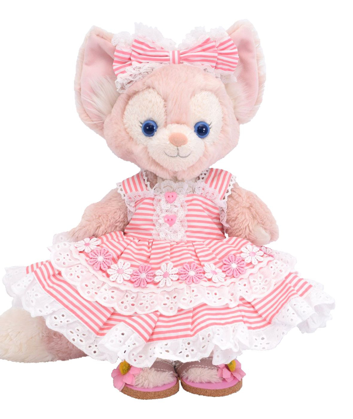 リーナベル 服 着せ替え コスチューム サンダル付 サマードレス ピンク 本体無 Sサイズ用