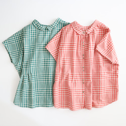 2way tuck & gather blouse (2colors + new color) 2枚目の画像