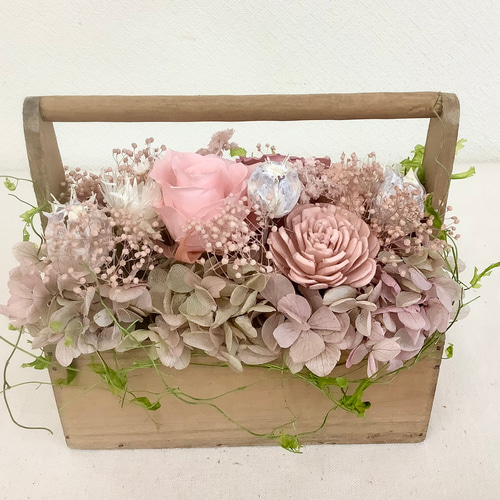 レア　高級　薔薇　アンティーク木製 花柄 ごみ箱 jaune作 レア 高級 薔薇 アンティーク木製 花柄 ごみ箱 jaune作 【公式通販】