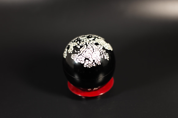 Urushi Box Egg  「夜に雪見」 5枚目の画像