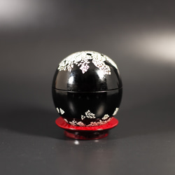 Urushi Box Egg  「夜に雪見」 1枚目の画像