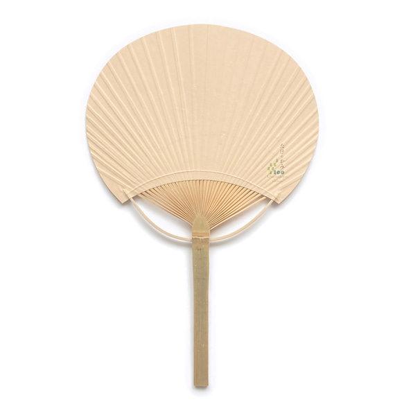 天然の竹から作った紙　たけのかみうちわ　Bamboo Hand Fan 8枚目の画像