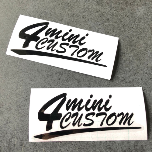 4mini custom 】 ステッカー お得2枚セット 【カラー選択】送料