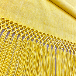 手織り のれん⑤　黄色 3枚目の画像