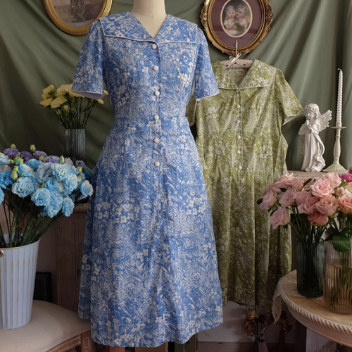 レトロワンピース ナチュラルワンピース チャイナ風ワンピース 中華風