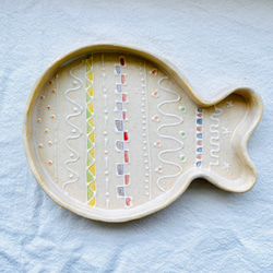 クジラのパターン皿　耐熱グラタン皿 1枚目の画像