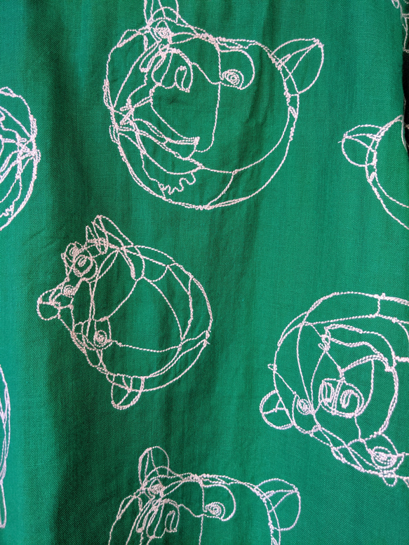 【オーガニックコットンダブルガーゼ】  刺繍ブラウス 7枚目の画像