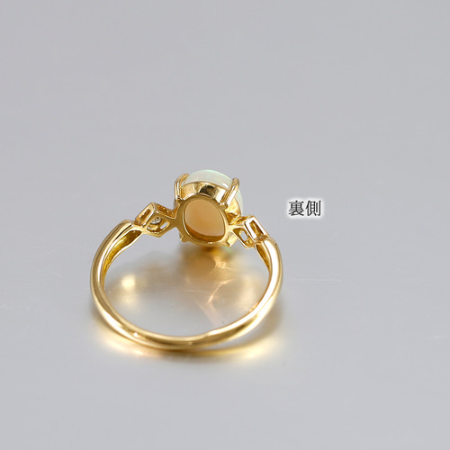 18金 天然石 オパール & ダイヤモンド リング 61548-137 指輪 18金 天然石 オパール & ダイヤモンド リング 61548-137 指輪